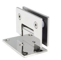 Dobradiça inox GV48 90º 1011 para porta de vidro e box - alvenaria/vidro 2 un