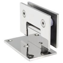 Dobradiça inox GV48 90º 1011 para porta de vidro e box - alvenaria/vidro 2 un
