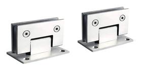 Dobradiça inox GV48 90º 1012 box vidro/alvenaria cromada 2un