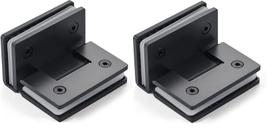 Dobradiça inox GV48 90º porta de vidro e box canto preta - vidro/vidro 2un Dobradiça inox GV48 90º porta de vidro e box canto preta - vidro/vidro 2un