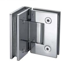 Dobradiça inox GV48 90º porta de vidro e box canto - vidro/vidro