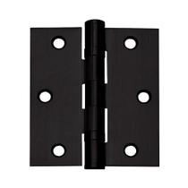 Dobradiça Inox P Porta C/ Rolamento 3½x3 Preta - 1 Unidade