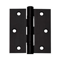 Dobradiça Inox P Porta C/ Rolamento 3½x3 Preta - 1 Unidade