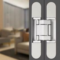Dobradiça Invisível 3d Oculta 110mm 40kg Ajustável Dobradiça Invisível 3d Oculta 110mm 40kg Ajustável