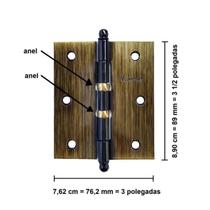 Dobradiça Jogo Cartela Tolemat 3.1/2 x 3 Dobradiça Jogo Cartela Tolemat 3.1/2 x 3