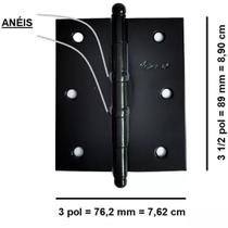 Dobradiça Jogo Cartela Tolemat 3.1/2 x 3 Dobradiça Jogo Cartela Tolemat 3.1/2 x 3