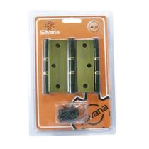 Dobradica Kit 3pc Ouro Velho 2.1/2" Silvana (880) Dobradica Kit 3pc Ouro Velho 2.1/2" Silvana (880)