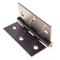 Dobradiça La fonte Aço Inox Escovado 395 3X2.1/2 com Rolamento - Unidade -76x63mm