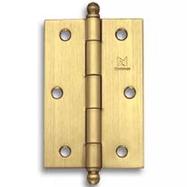 Dobradiça Latão Polido Verniz 2.1/2"" - 5300 - RODRIGUES