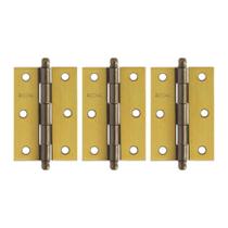 Dobradiça Latão Rocha com Anéis S1003FOE3 4" com 3.un