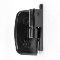 Dobradiça Lateral Simples Caimento Para Box AL1115 Preto