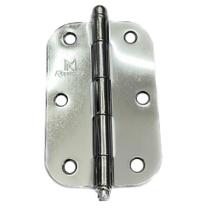 Dobradiça Leve Canto Arredondado 3.1/2 Cromada