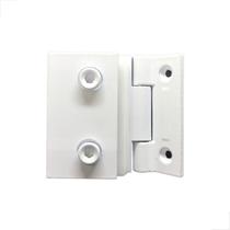 Dobradiça Maxin-Ar Vidro Alvenaria Branco Dobradiça Maxin-Ar Vidro Alvenaria Branco
