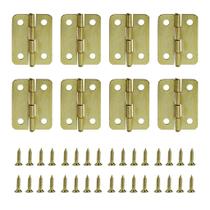 Dobradiça Média Com Parafuso Dourada Para Arte Mdf - 50 Uni Dobradiça Média Com Parafuso Dourada Para Arte Mdf - 50 Uni