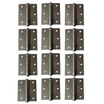 Dobradiça Merkel Porta Madeira 3.1/2 Kit 12 Un Aço