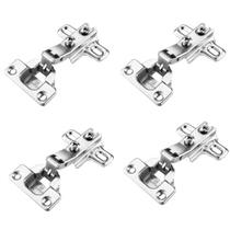 Dobradiça Metal Armário Cozinha Guarda Roupas 26mm Curva Albras Kits