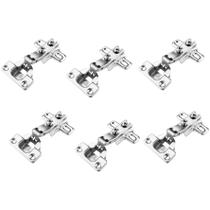 Dobradiça Metal Armário Cozinha Guarda Roupas 26mm Curva Albras Kits