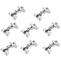 Dobradiça Metal Armário Cozinha Guarda Roupas 26mm Curva Albras Kits