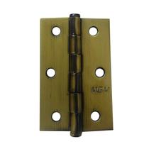 Dobradiça MGM 3 Unidades 2,5 Polegadas com Parafusos Bronze Latonado Dobradiça MGM 3 Unidades 2,5 Polegadas com Parafusos Bronze Latonado
