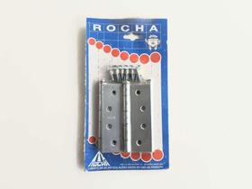 Dobradica p/ porta fg c/ 3pçs com 24 paraf. - Rocha