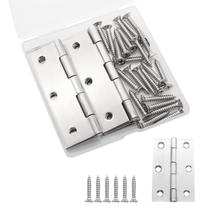 Dobradiça para armário PINE & LINEN 3,5" em aço inoxidável, kit com 4 unidades Dobradiça para armário PINE & LINEN 3,5" em aço inoxidável, kit com 4 unidades