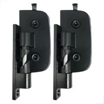 Dobradiça Para Box Automatica Vidro Alvenaria Preto C/ 2Un