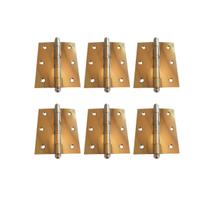 Dobradiça para Porta 3x3 com 6 Unidades (7,6cm x 7,6cm)