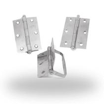 Dobradiça para Porta Camarão Merkel 129 FC - Cromada