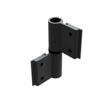 Dobradiça Para Porta De Giro 2 Abas Dob689 Preta 16 Peças Dobradiça Para Porta De Giro 2 Abas Dob689 Preta 16 Peças