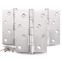Dobradiça para Porta Embutir Inox com Rolamento 4" X 3" 2.0mm 70kg - Kit com 3 uni