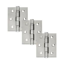 Dobradiça Para Porta Haga Com Rolamento Embutir 60kg Inox 304 Com 3 Peças