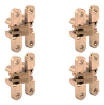 Dobradiça Para Porta Interna Invisível 70mm Oculta 4 Peças Dobradiça Para Porta Interna Invisível 70mm Oculta 4 Peças