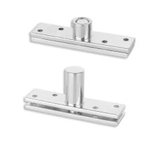 Dobradiça Para Porta Pivotante Haga Cromada 150kg