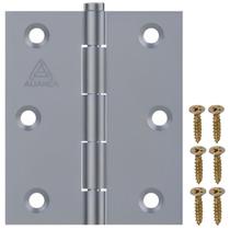 Dobradiça Para Porta Portão Madeira Aço Zincado 3.1/2" Aliança