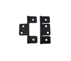 Dobradiça para veneziana dobrável QCAA 3,5" aço preto, pacote com 2 Dobradiça para veneziana dobrável QCAA 3,5" aço preto, pacote com 2
