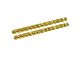 Dobradiça piano QCAA 15 cm em latão maciço, kit com 2