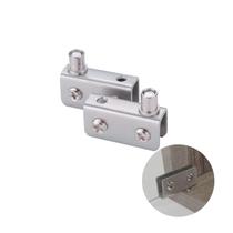 Dobradiça Pivô Em Aço Para Vidro Até 6 Mm Escovado