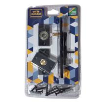 Dobradiça Pivotante com Rolamento Zamac Aço Preto até 100kg União Mundial