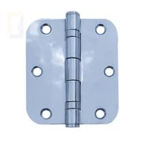 Dobradiça Polida C-redondo Inox Com Rolamento 3 ½ X 3