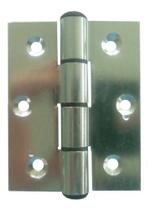 Dobradiça Porta Alumínio Comum 70x70 Brilhante