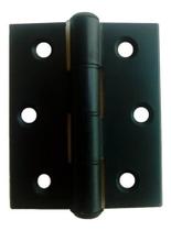 Dobradiça Porta Alumínio Linha 25, 30 70x70 Preto - 3 Pçs Dobradiça Porta Alumínio Linha 25, 30 70x70 Preto - 3 Pçs