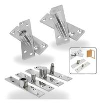 Dobradiça Porta Com Rolamento Aço Inox 200Kg Pivô Invisível Dobradiça Porta Com Rolamento Aço Inox 200Kg Pivô Invisível