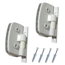 Dobradiça porta de box de banheiro 1114 cor branco 2 pçs