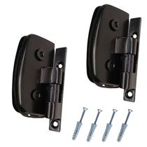 Dobradiça porta de box de banheiro 1114 cor preta 2 pçs