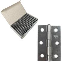 Dobradiça Porta Inox Caixa 24 Peças