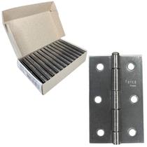 Dobradiça Porta Inox Caixa 24 Peças