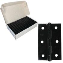 Dobradiça Porta Preta caixa 24 Peças