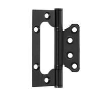 Dobradiça Porta Sobrepor Sem Rebaixo Inox 4'X3'X2,2Mm Preta Dobradiça Porta Sobrepor Sem Rebaixo Inox 4'X3'X2,2Mm Preta