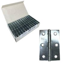 Dobradiça Porta Zincada Caixa 24 Peças - 2.1/2" 63mm Ferca