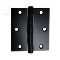 Dobradiça Preta C-reto Inox Com Rolamento 3 ½ X 3